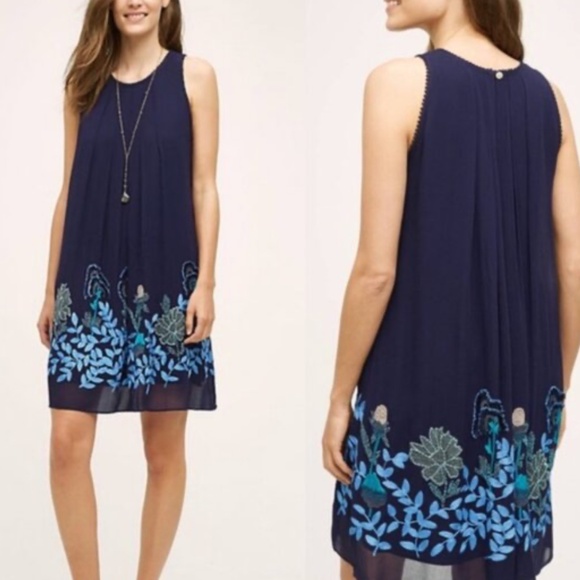 Anthropologie Not So Serious by Pallavi Mohan Woodvine dress size small - Picture 13 of 13